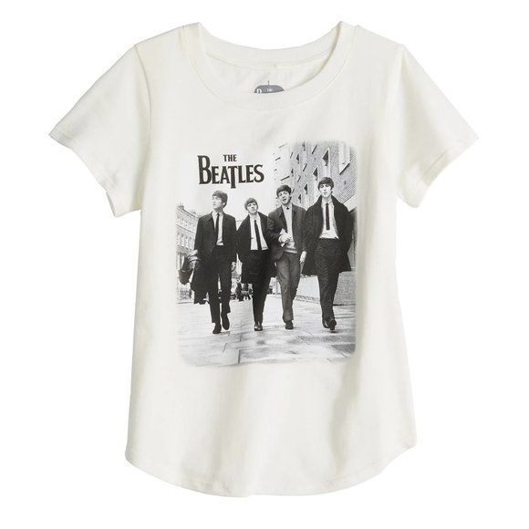 Beatles in London rock Official T-Shirt L XL Gilrs 7-16 NWT - Picture 1 of 2